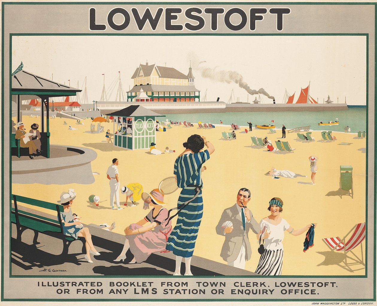 Plakat reklamowy Lowestoft autorstwa Henry George Gawthorn