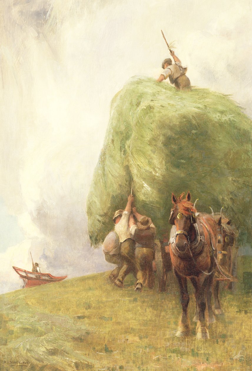 Wiązanie wozu, 1897 autorstwa Henry H. Sands