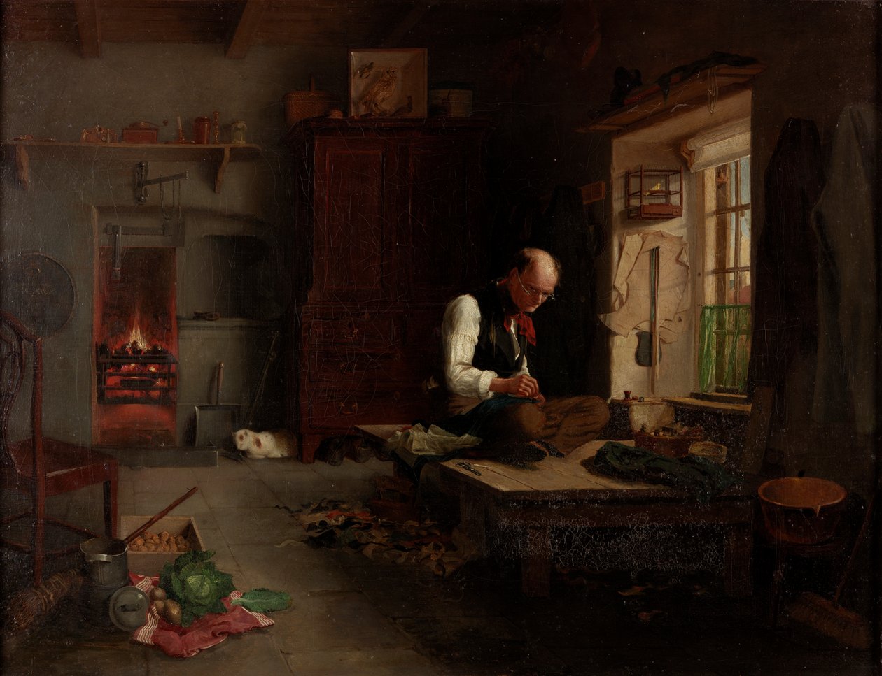Wiejski krawiec, ok.1851 autorstwa Henry Hetherington Emmerson