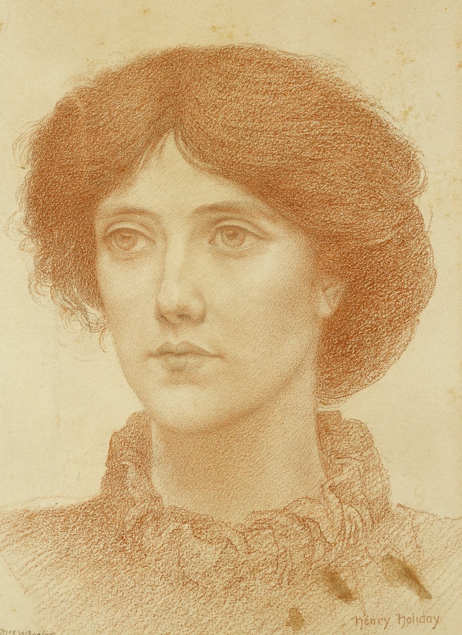 Portret pani Wheeler, Długość biustu, autorstwa Henry Holiday