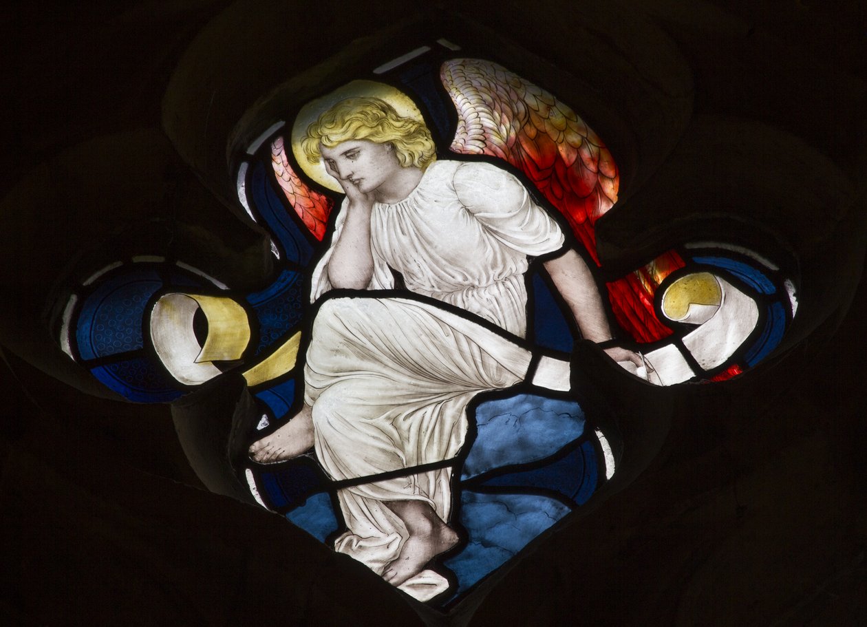 Anioł maswerkowy Quatrefoil, 1882 autorstwa Henry Holiday