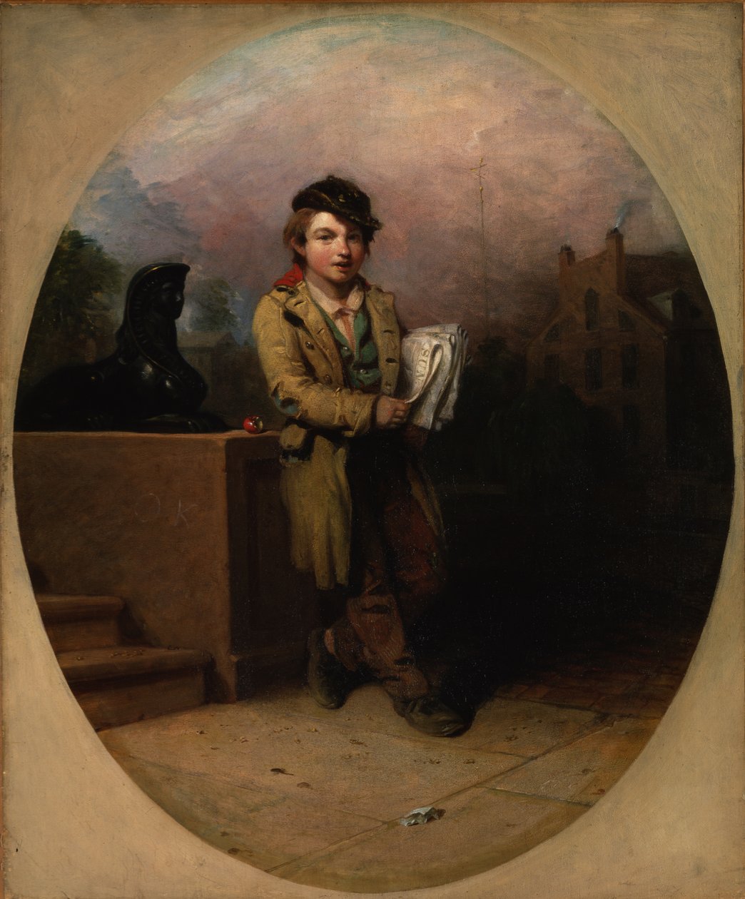 Chłopak z wiadomości, 1841 autorstwa Henry Inman