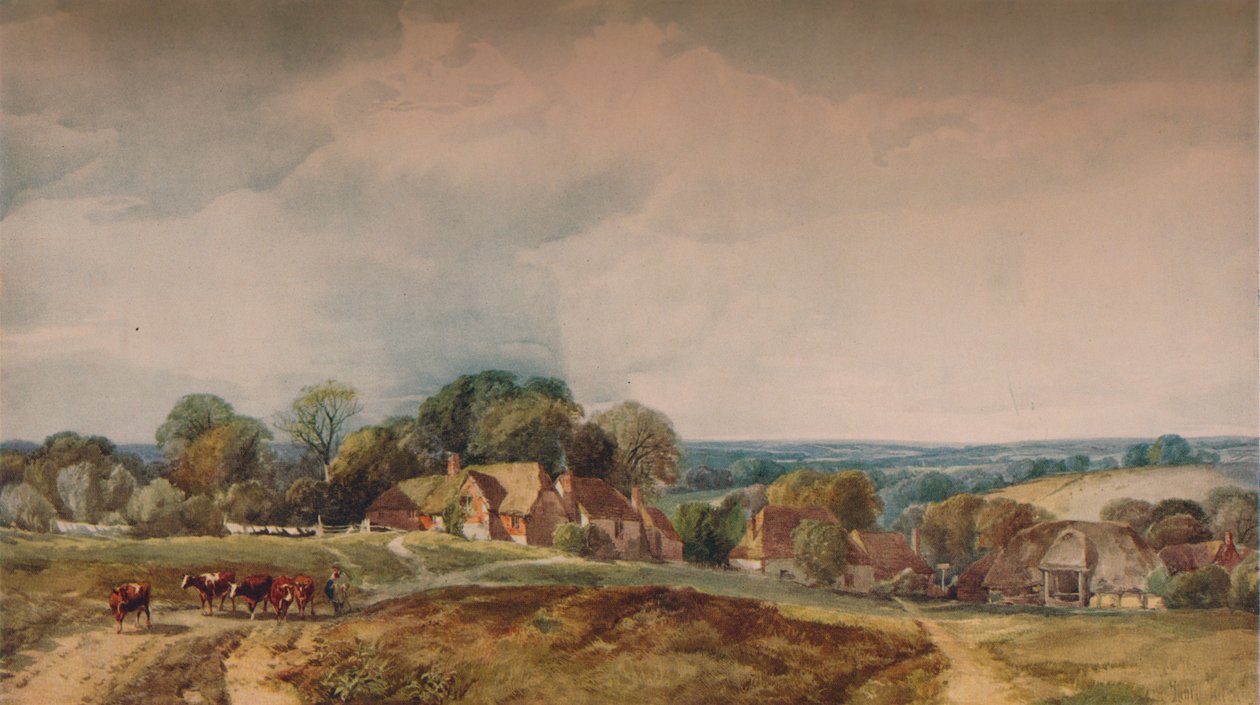 Kentyjski widok, ok. 1845 r. autorstwa Henry Jutsum