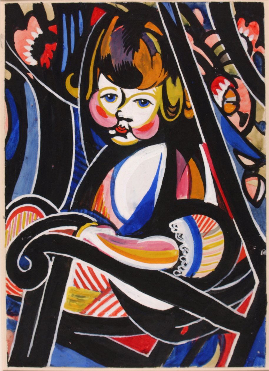 Dziecko w Rocker, ca. 1916. autorstwa Henry Lyman Saÿen