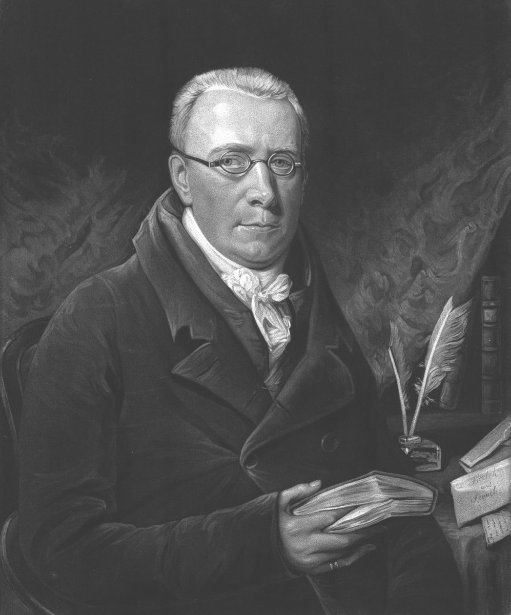 Wielebny John Evans M.A., 1812 r. autorstwa Henry Meyer
