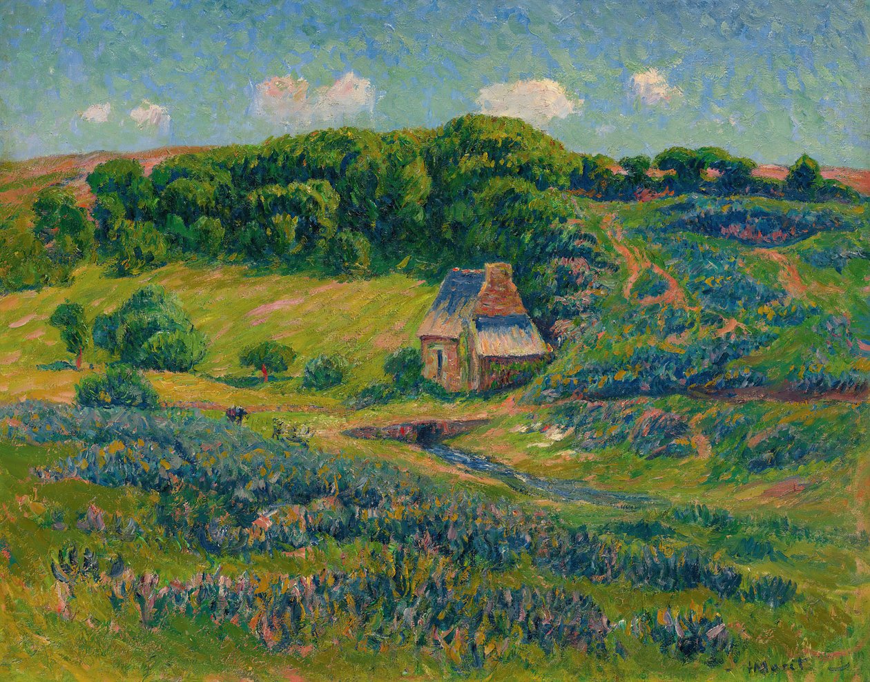 Farma na bretońskiej wsi. autorstwa Henry Moret