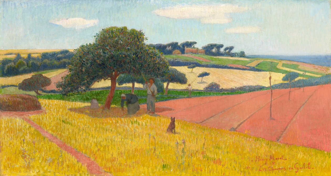 Les Chaumes w Guidel, 1891. autorstwa Henry Moret