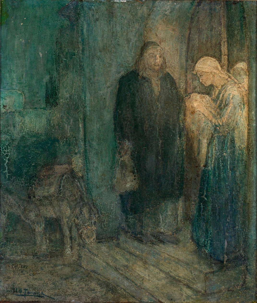 Wylot do Egiptu (w zajeździe) autorstwa Henry Ossawa Tanner