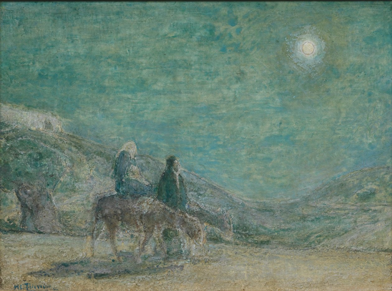 Ucieczka do Egiptu, ok. godz. 1916. autorstwa Henry Ossawa Tanner