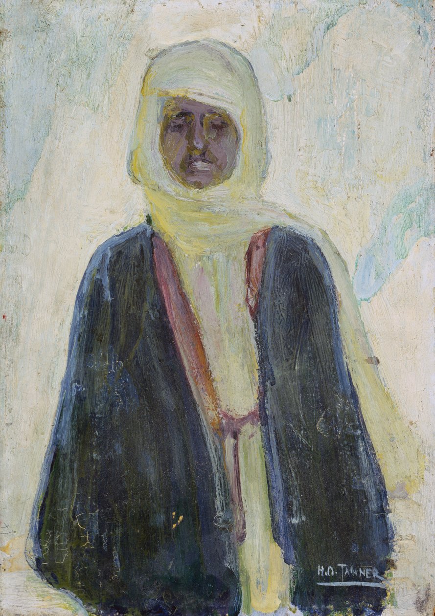 Marokańczyk (olej na panelu) autorstwa Henry Ossawa Tanner