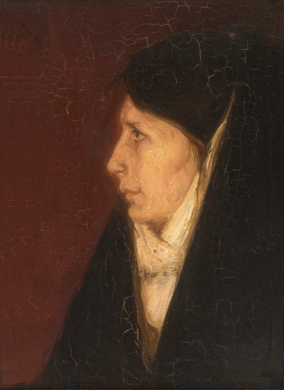Profil głowy kobiety, b.d. autorstwa Henry Ossawa Tanner