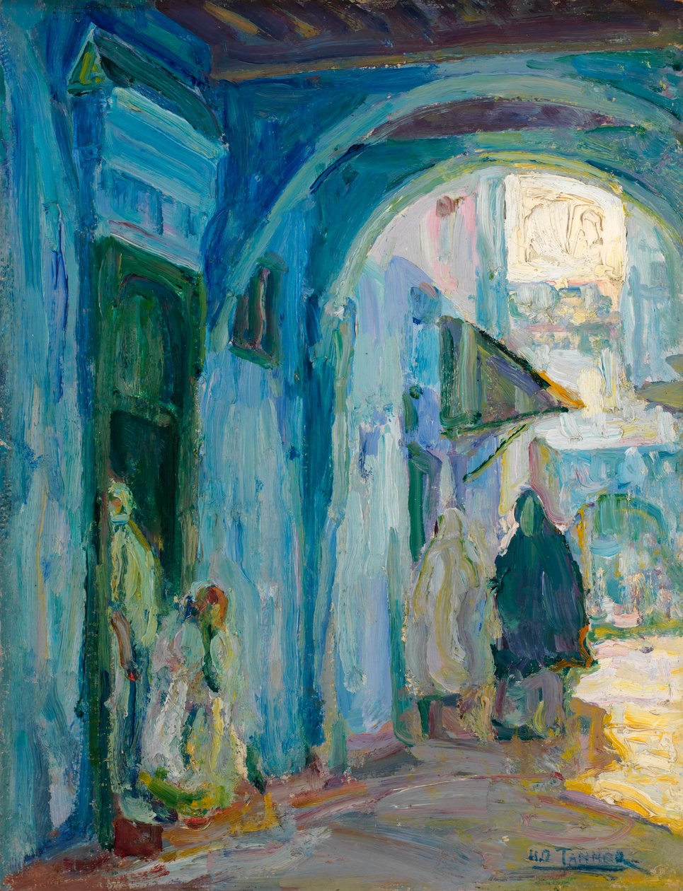 Ulica w Tangerze, ca. 1910. autorstwa Henry Ossawa Tanner