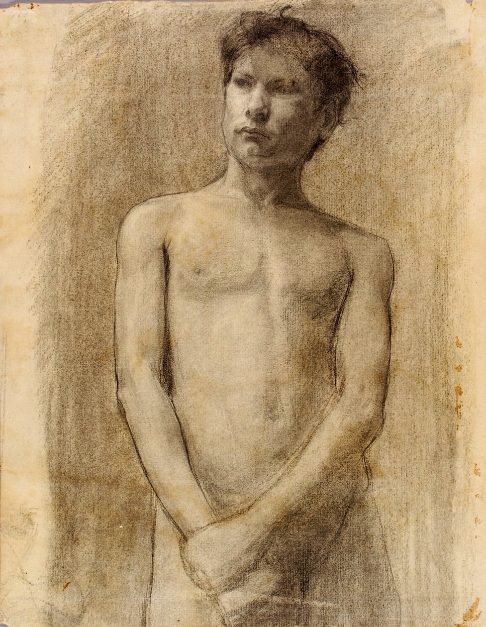 Studium młodego mężczyzny autorstwa Henry Ossawa Tanner