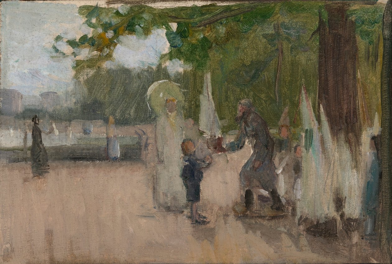 Człowiek, który wynajmował łodzie autorstwa Henry Ossawa Tanner