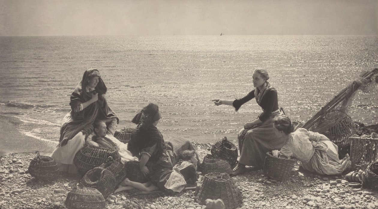 Plotki na plaży autorstwa Henry Peach Robinson