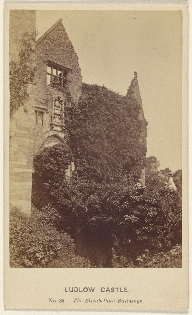 Zamek Ludlow. Budynki elżbietańskie. autorstwa Henry Peach Robinson