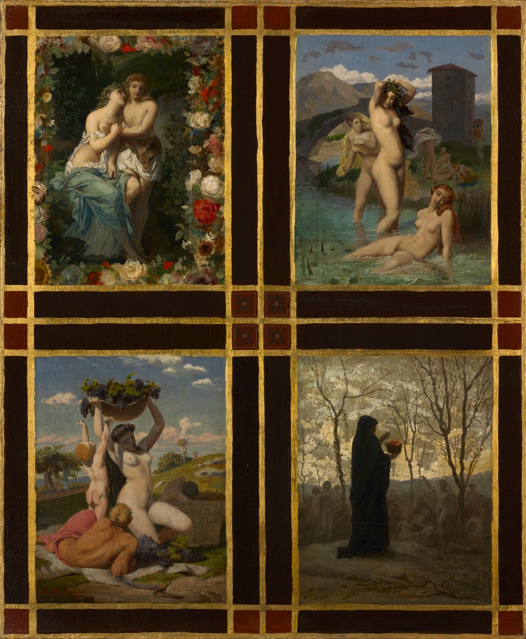 Cztery pory roku, 1850. autorstwa Henry Picou