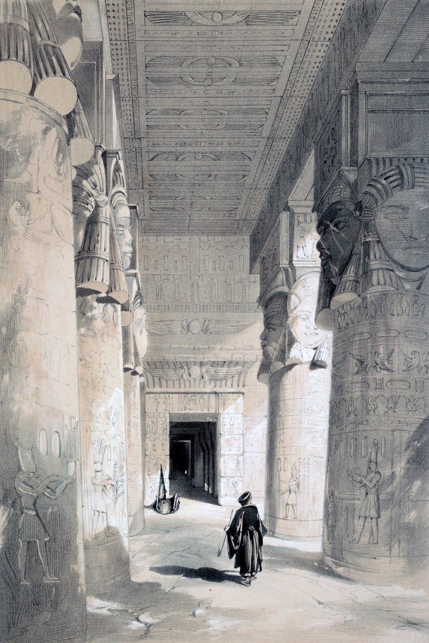 Świątynia Dendera, Egipt, XIX wiek. autorstwa Henry Pilleau