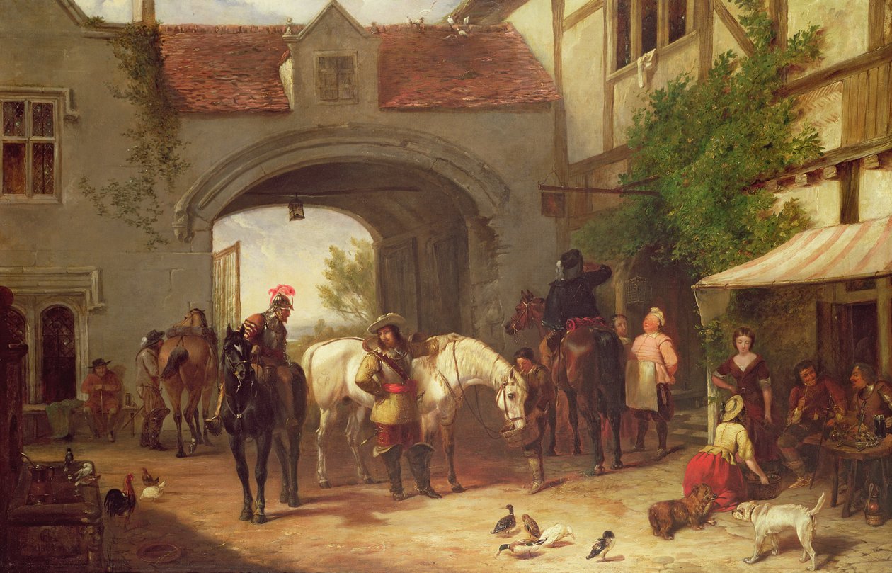 Scena przed karczmą w Holandii autorstwa Henry Richard Graves