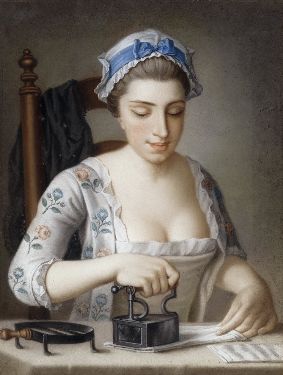 Pokojówka prasowanie, autorstwa Henry Robert Morland