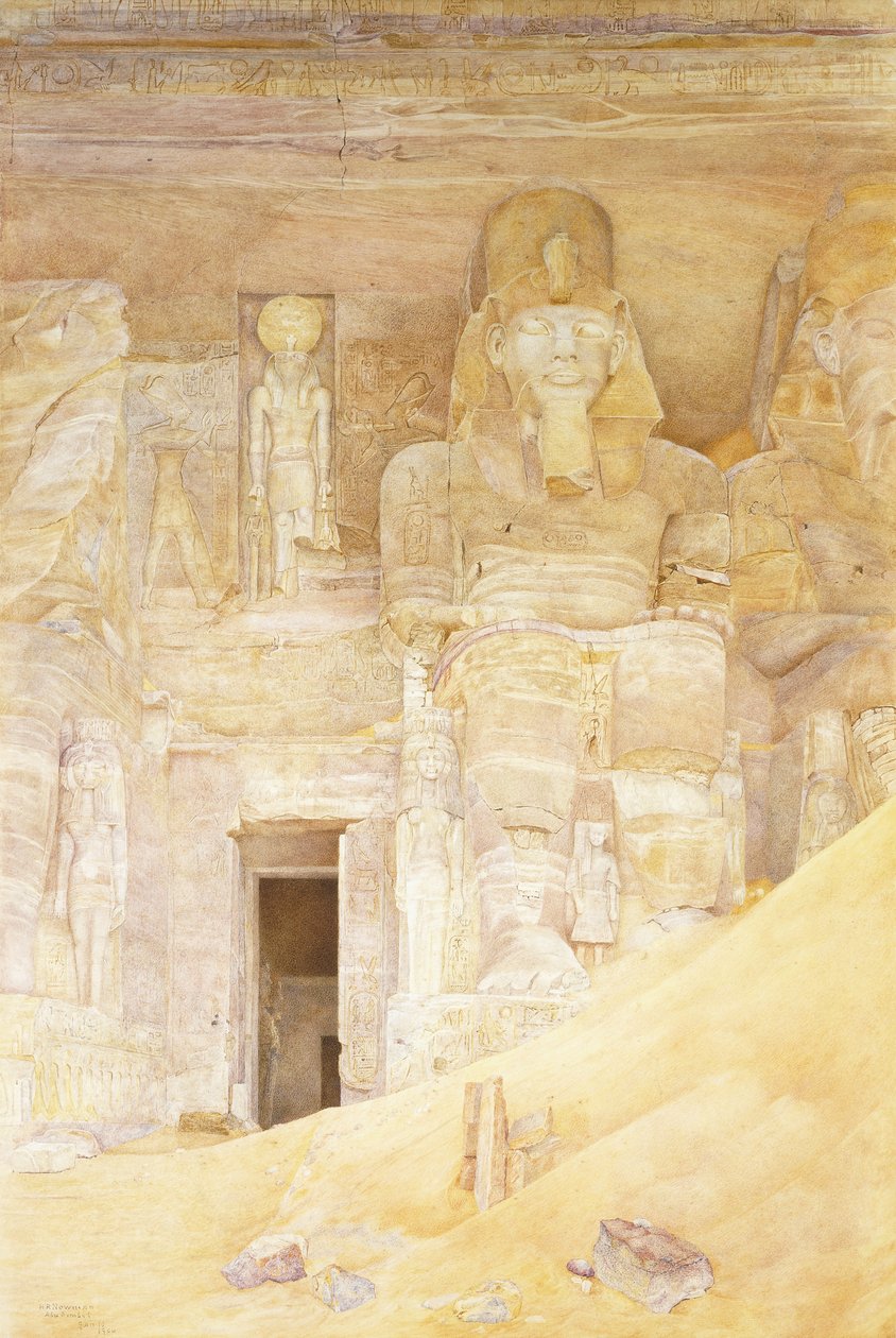 Abu Simbel, 1900 autorstwa Henry Roderick Newman