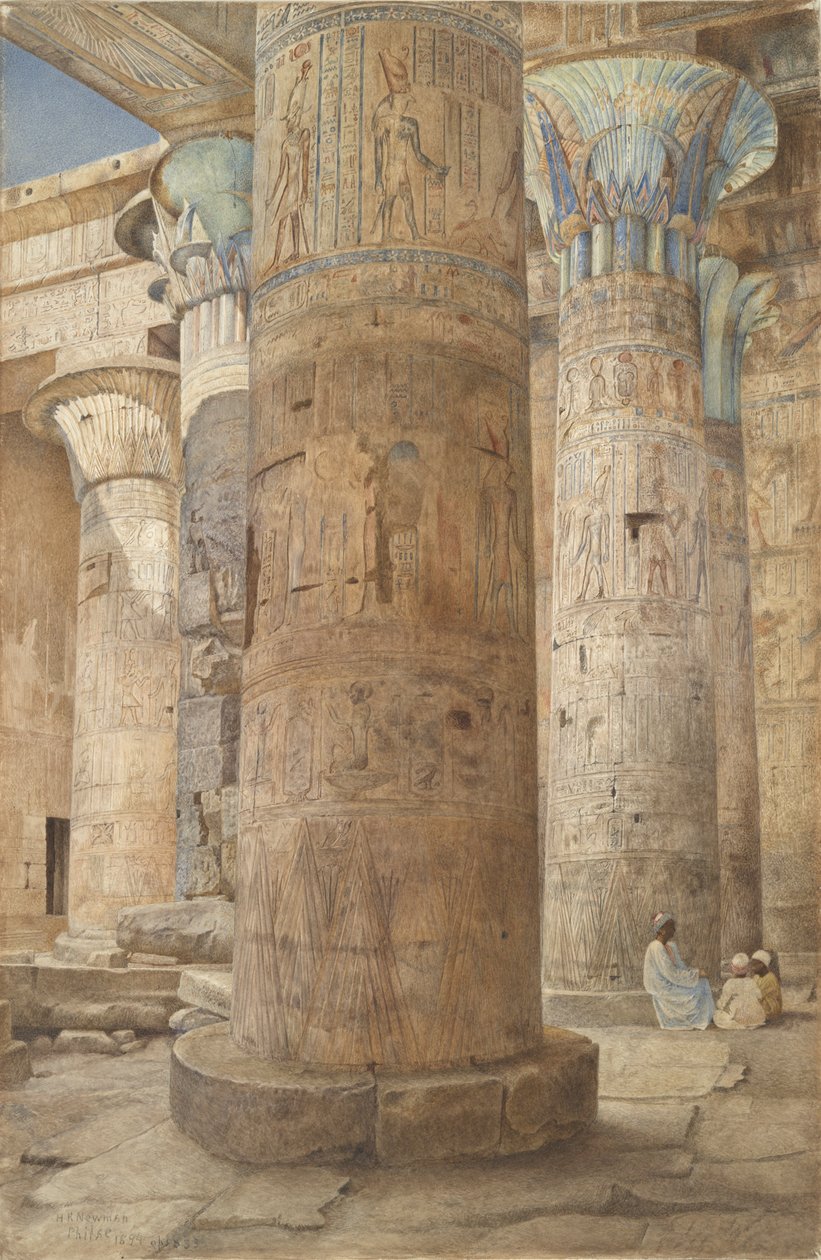 Świątynia na wyspie Philae autorstwa Henry Roderick Newman