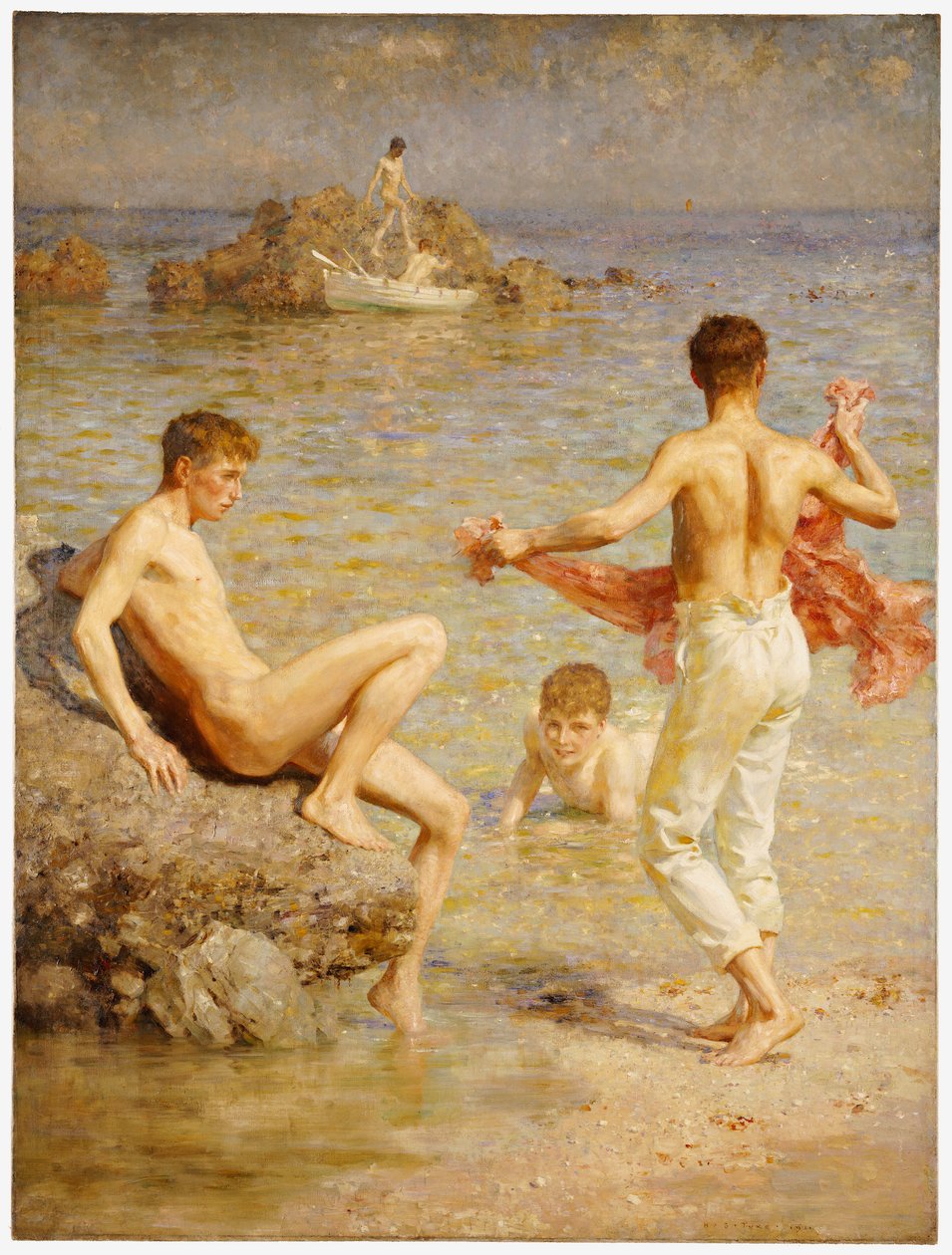 Lśniące wody, 1910 autorstwa Henry Scott Tuke