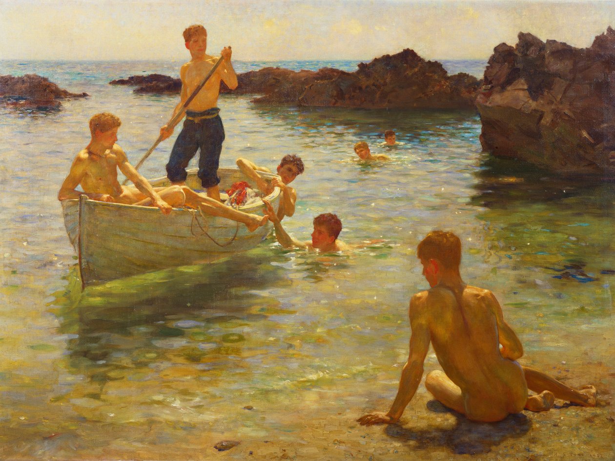 Poranny blask, 1922 autorstwa Henry Scott Tuke