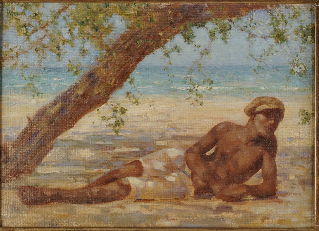 Samuel pod drzewem, Jamajka autorstwa Henry Scott Tuke