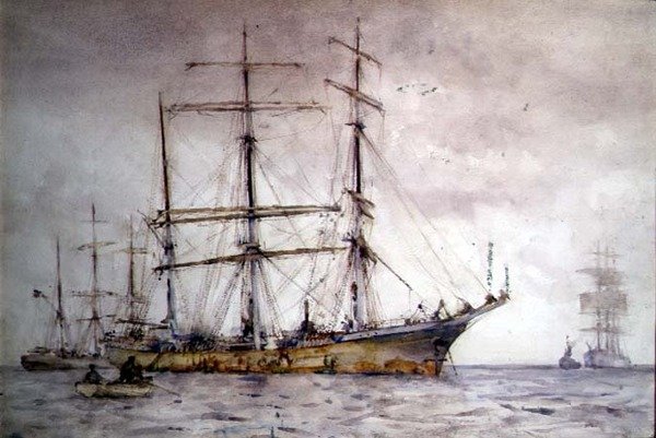 Scena wysyłki autorstwa Henry Scott Tuke