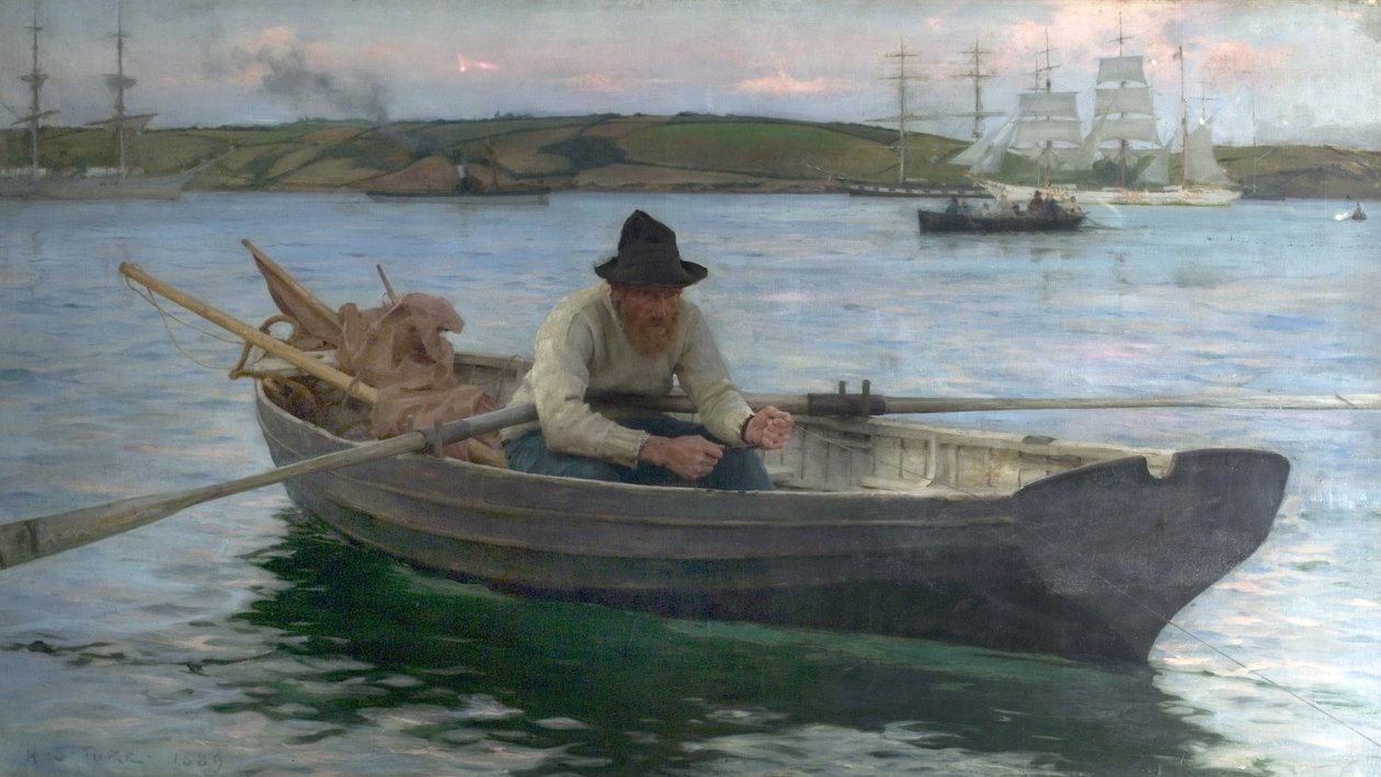 Rybak, 1888-89 autorstwa Henry Scott Tuke
