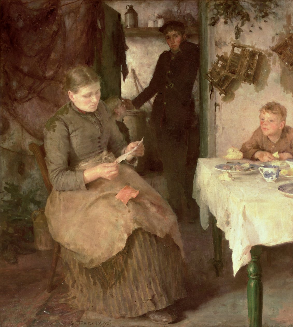 Przesłanie, 1890 autorstwa Henry Scott Tuke