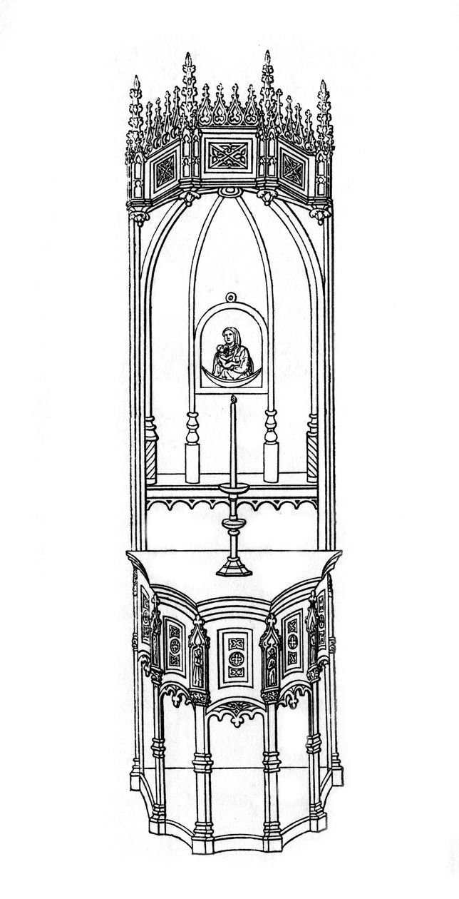 Ołtarz, XV w., 1843 r. autorstwa Henry Shaw