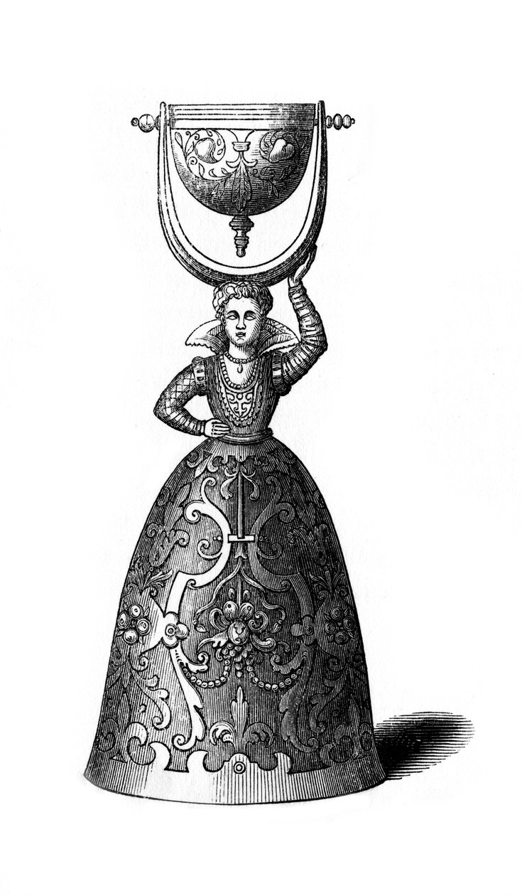 Dzwon, XVII w., 1843 r. autorstwa Henry Shaw