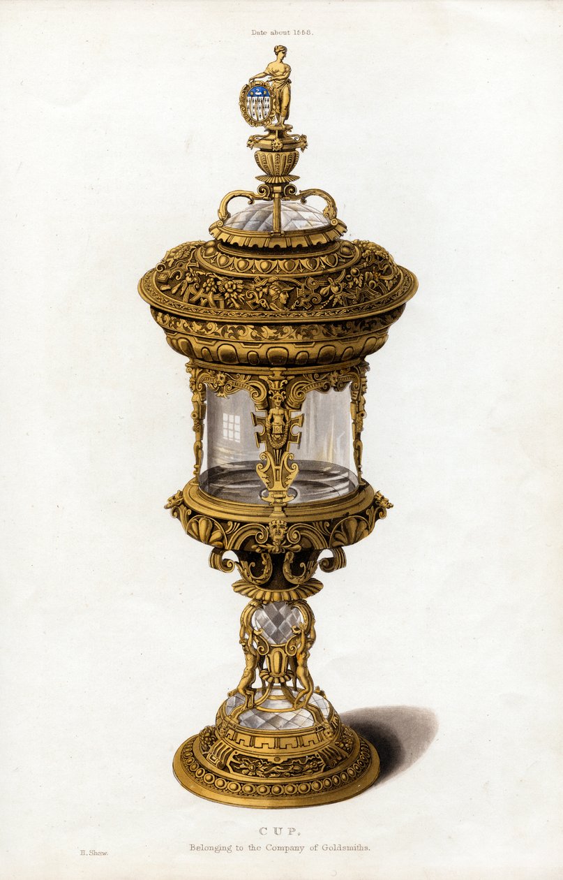 Puchar, c1558, 1843. autorstwa Henry Shaw