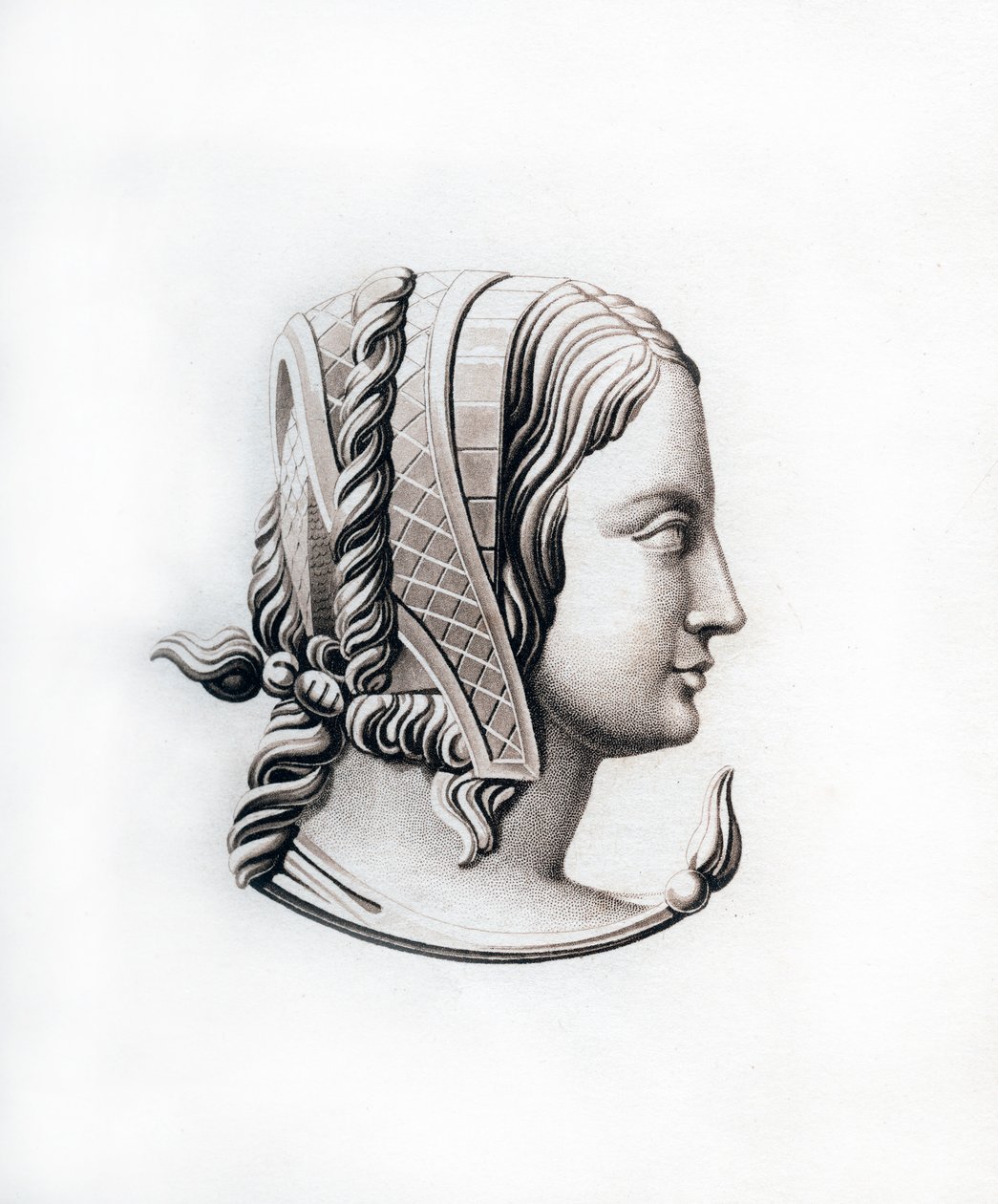 Nakrycie głowy, początek XVI wieku, 1843. autorstwa Henry Shaw