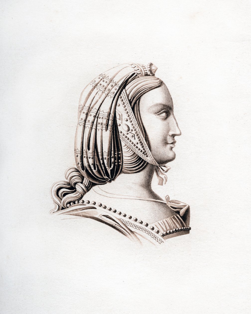 Nakrycie głowy, początek XVI wieku, 1843. autorstwa Henry Shaw
