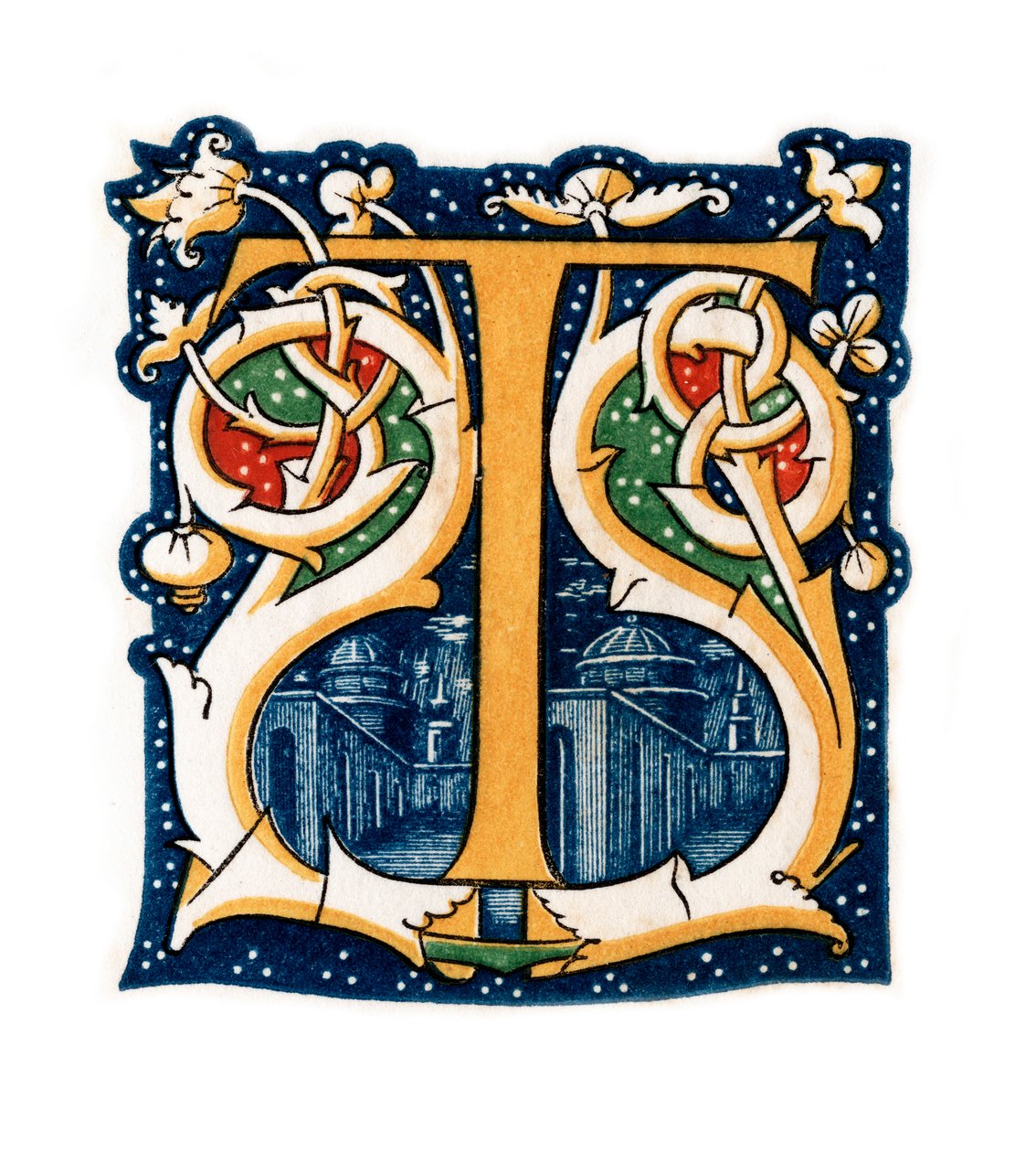 Pierwsza litera T, 1843. autorstwa Henry Shaw