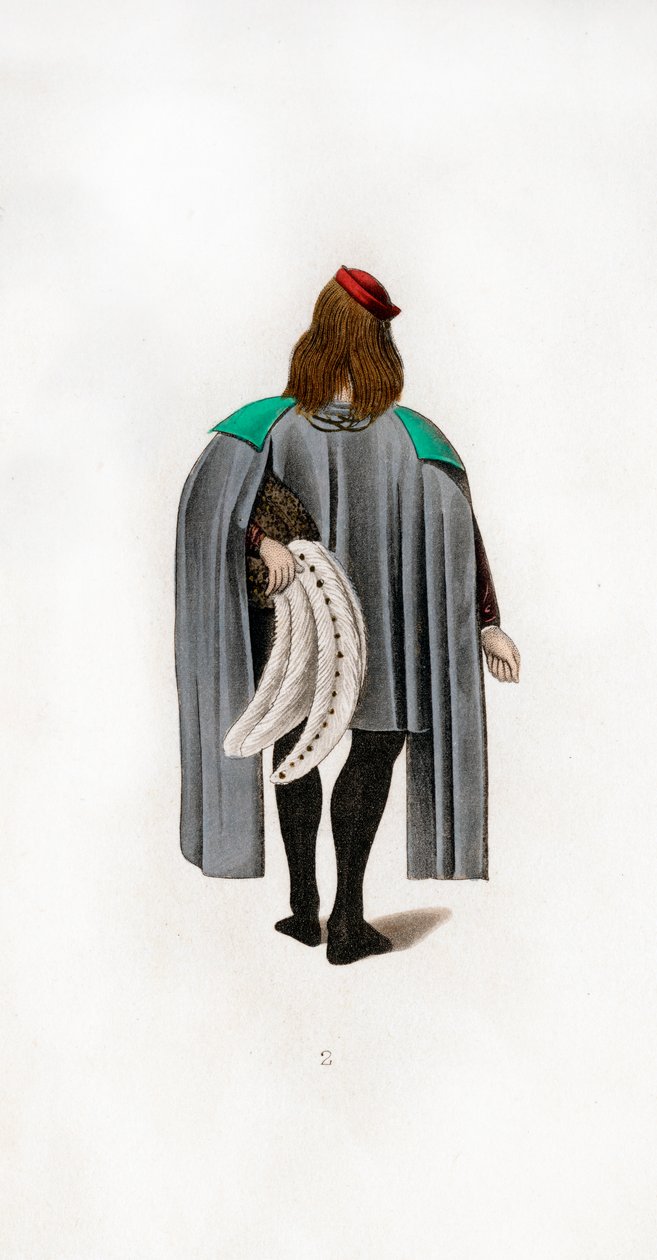 Strój męski, ok. 1480, 1843 r. autorstwa Henry Shaw