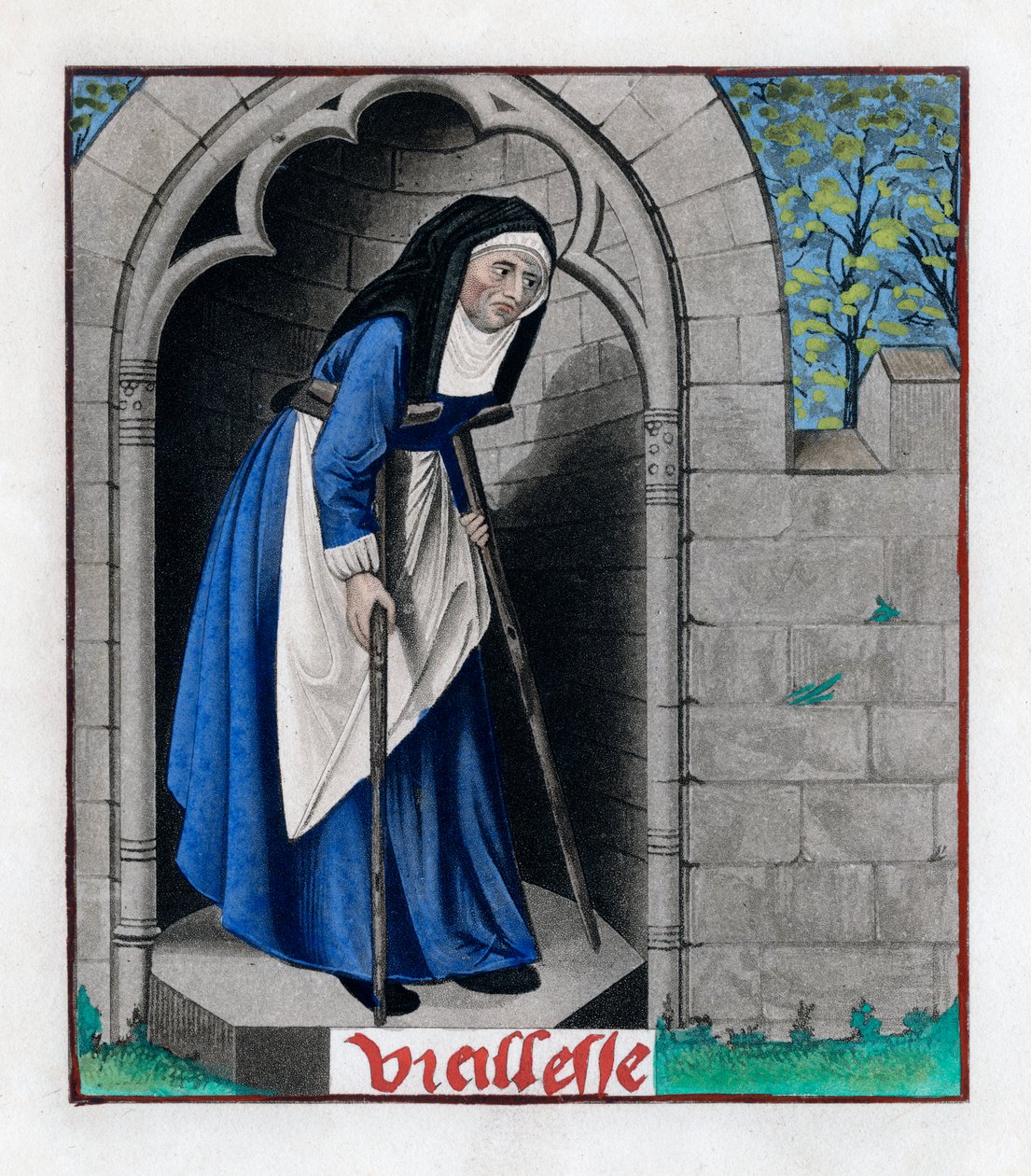 Starość, ok. 1480, 1843 r. autorstwa Henry Shaw