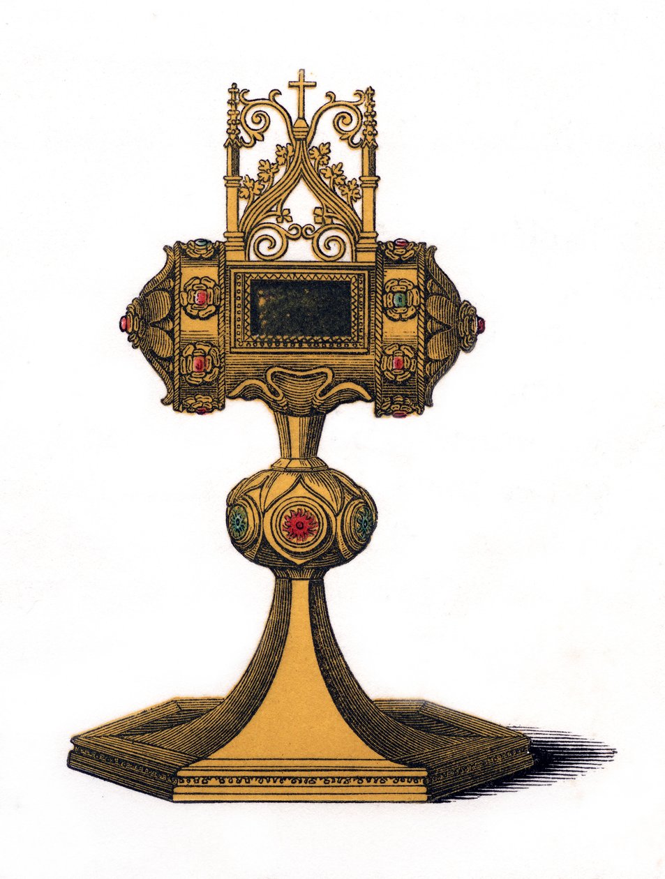 Relikwiarz, XV w., 1843 r. autorstwa Henry Shaw