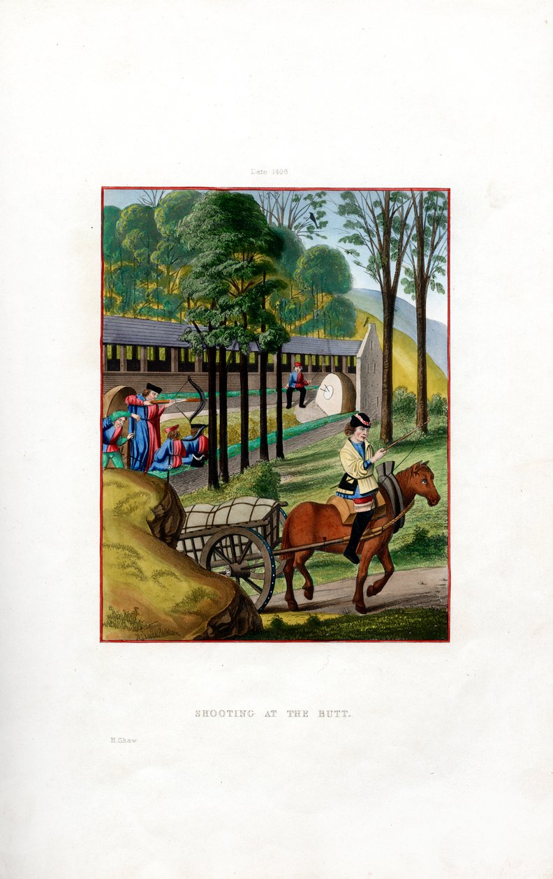 Strzelanie w tyłek, 1496, 1843. autorstwa Henry Shaw