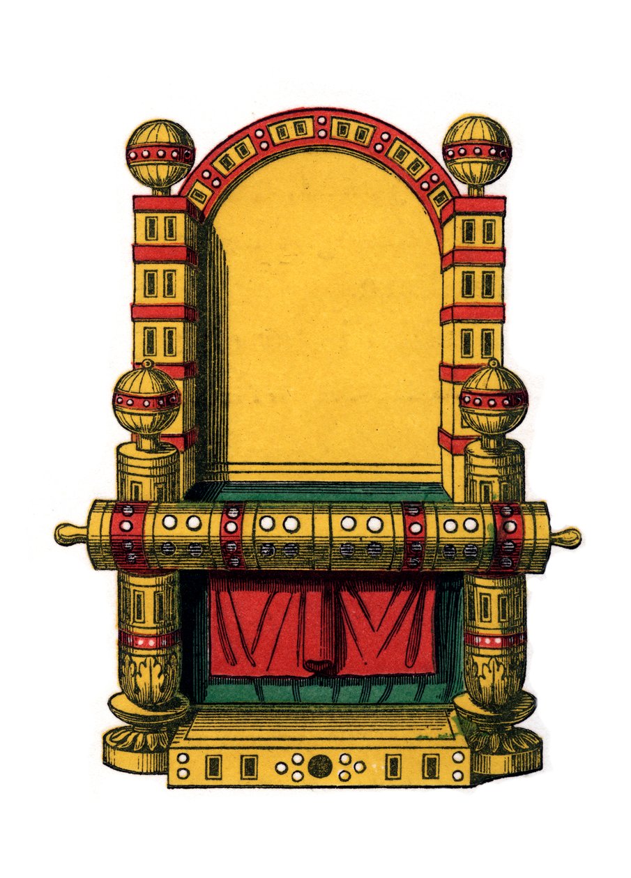 Tron państwa, IX w., 1843 r. autorstwa Henry Shaw