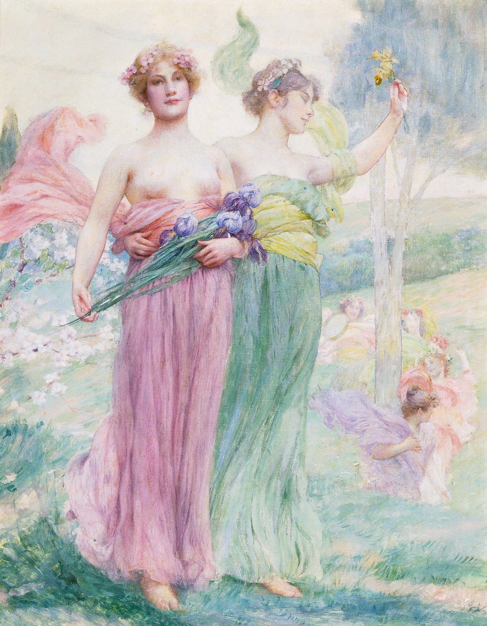 Kwiatowy, ok. 1895-97 autorstwa Henry Siddons Mowbray