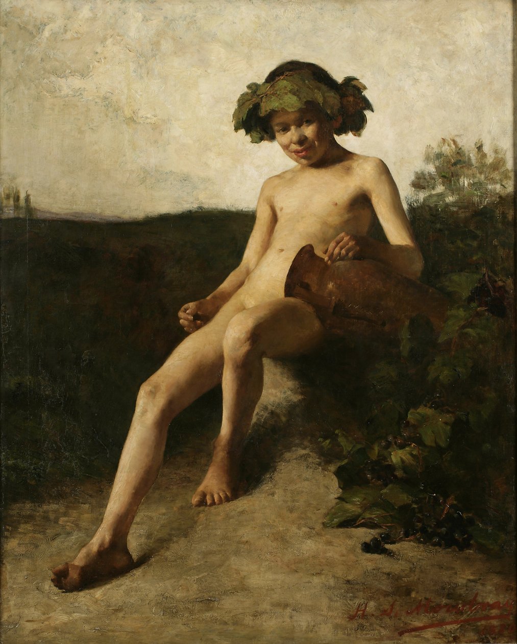 LInfant Bacchus, 1880 autorstwa Henry Siddons Mowbray