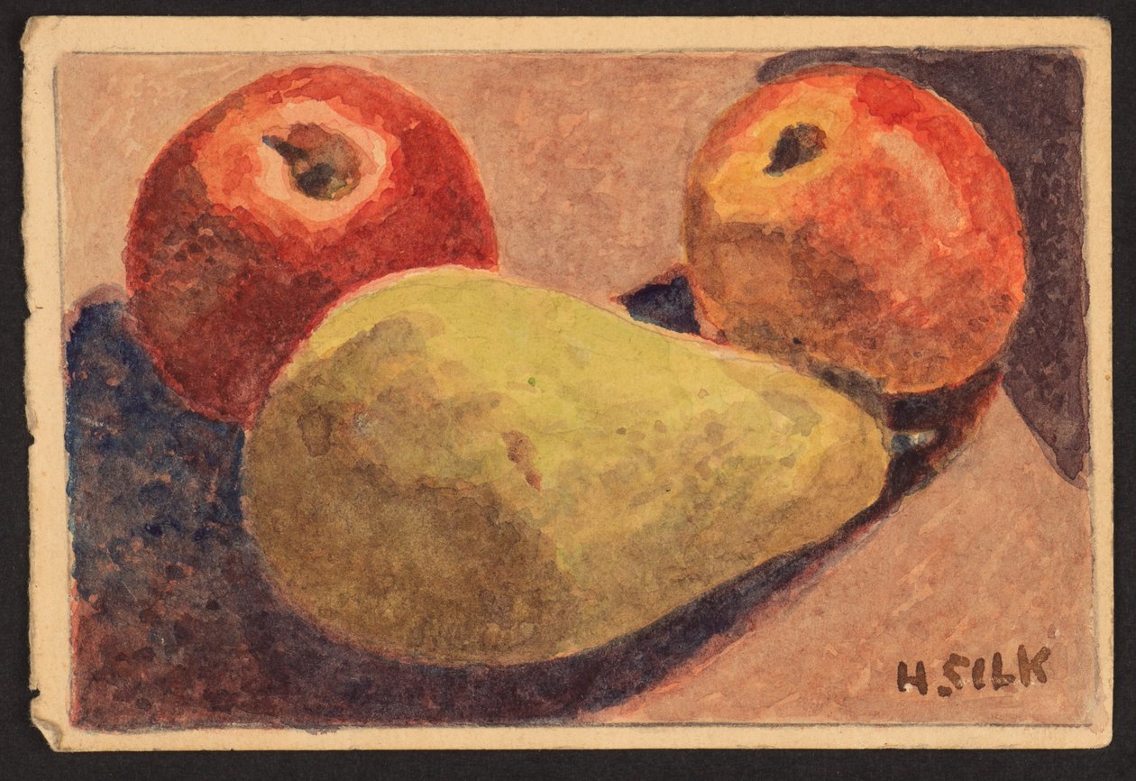 Jabłka i gruszki, ok. 1930 autorstwa Henry Silk