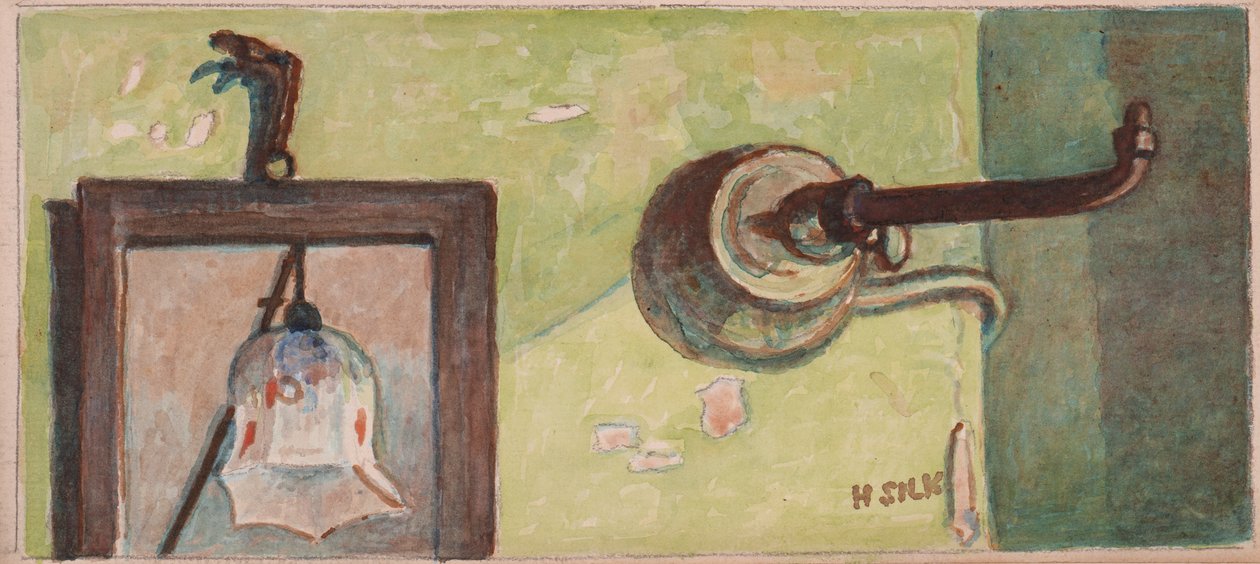 Armatura gazowa i lustro, ok. 1930 autorstwa Henry Silk