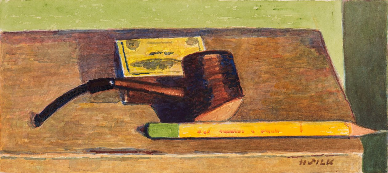 Ołówek i fajka, ok. 1930 autorstwa Henry Silk