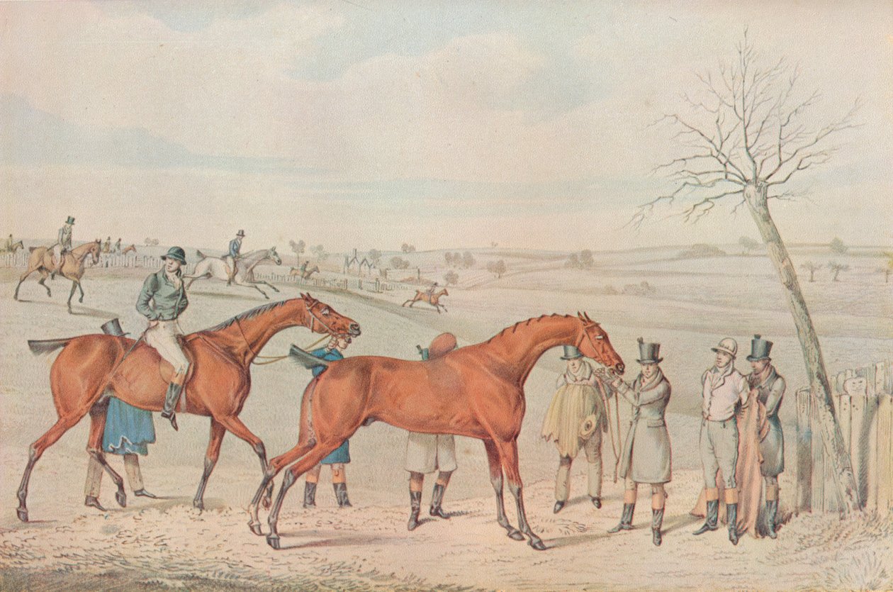 Bieg z przeszkodami: zwycięzca, 1827 autorstwa Henry Thomas Alken