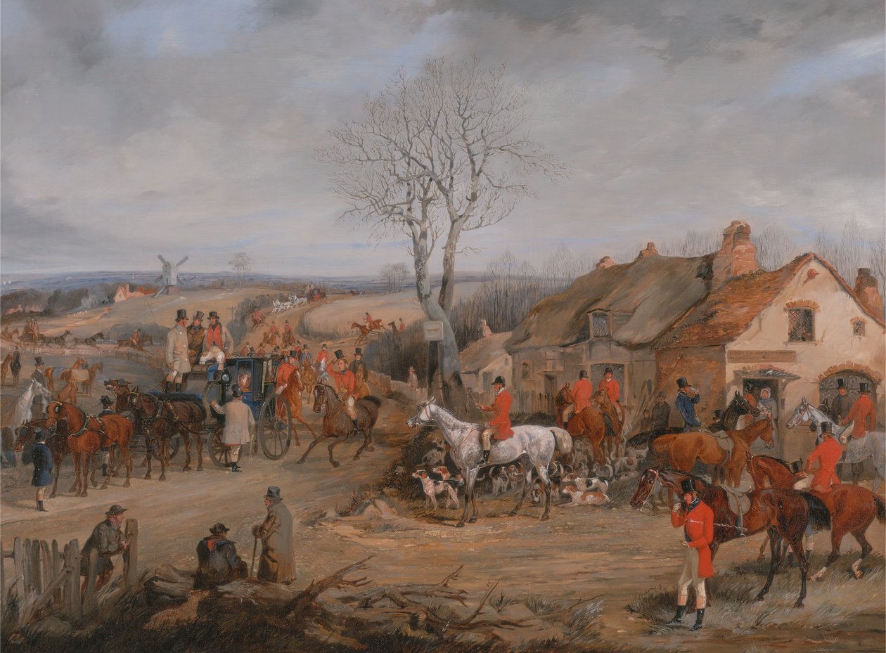 Scena polowania: Spotkanie, ca. 1840. autorstwa Henry Thomas Alken